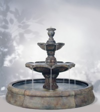 outdoor stone fountains